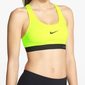 Nike Pro Neon Yellow Sports Bra